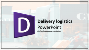 A One Noded Logistics PowerPoint Template Presentation