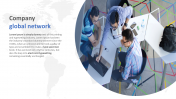Attractive Global Network PowerPoint Template Design