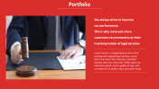 Get our Predesigned Portfolio PPT Template Slide Themes