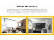Get 100% Editable Portfolio PPT Template Presentation