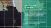 Meet The Team PowerPoint Template PPT With One Node