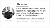 Editable About Us PowerPoint Template Slides-Grey Color