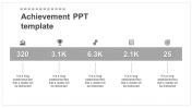 Elegant Achievement PPT Templates Slide Designs-5 Node