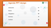 Get Agenda PPT Design Slide Template With Background