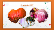 Editable Portfolio PPT Template Slide Designs-Three Node
