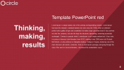 Template PowerPoint Red Slide Presentation