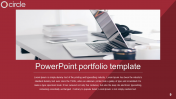 Attractive PowerPoint Portfolio Template Presentation