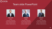 Get Team Slide PowerPoint Template With Dark Background