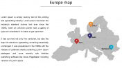 Editable Europe Map PPT PowerPoint Slide Presentation
