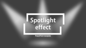 Customized Spotlight PowerPoint Background Slide Design