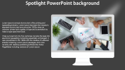 Our Predesigned Spotlight PowerPoint Background Design