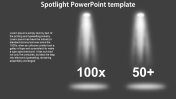 Creative Spotlight PowerPoint Template Presentation