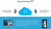 Cloud Services PPT Template Presentation Designs-Two Node