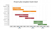 Project Plan Gantt Chart PPT Template and Google Slides