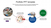 Affordable Portfolio PPT Template Slide Designs-4 Node