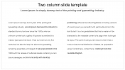 Two Column PowerPoint Template  And Google Slides