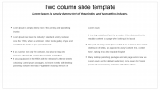 Creative 2 Column Slides Template Presentation