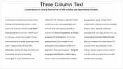 Editable 3 Column Google Slides and PowerPoint Template
