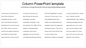 Elegant Column PowerPoint Template Presentation PPT
