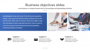 Bright Business Objectives Slides presentation PowerPoint