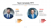 Our Predesigned Team Template PPT Presentation Designs