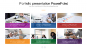Get Portfolio Presentation PowerPoint-Rectangle Model