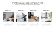 Impressive Portfolio Presentation PowerPoint Slide Design