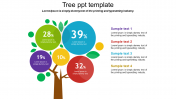Multicolor Tree PowerPoint Template and Google Slides