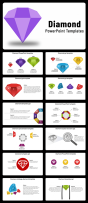 Diamond PowerPoint Presentation Template and Google Slides