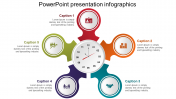 Fantastic PowerPoint Presentation Infographics with Five Nodes