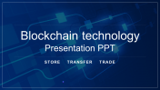 Blockchain Technology Title PPT Template and Google Slides