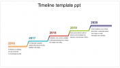Stunning Timeline Template PPT Slides With Five Node