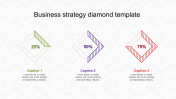 Amazing Business strategy Diamond Template Presentation