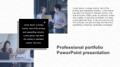 Professional Portfolio PowerPoint Presentation