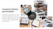 About company history PPT template For Presentation
