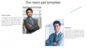 Creative Our Team PPT Template Slide Designs-Two Node