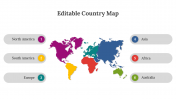 Editable Country Map PowerPoint And Google Slides Themes