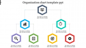 organization chart template ppt Hexagonal model