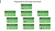 Basic Design Of Organization Chart Template PowerPoint