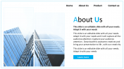 About Us Company Profile PowerPoint Template & Google Slides