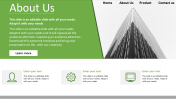 Uses Of About Us Company Presentation Template