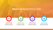 About Us PowerPoint Slide Template-Four Node