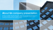 About Us Company Presentation For Clients-Blue Color