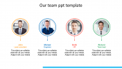 Get The Best Our Team Slide Template For Presentation