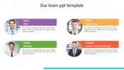 Neat presentation about our team ppt template 