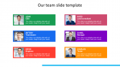 Six Node Our Team Slide Template For Presentation Diagram