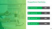 Make Use Of Our PowerPoint Portfolio Template Slide