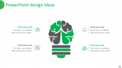 Amazing PowerPoint Design Ideas Slide Template-Four Node