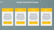 Simple PowerPoint Design Slide Templates-Four Node