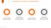 Elegant Company Services Presentation Circular Model